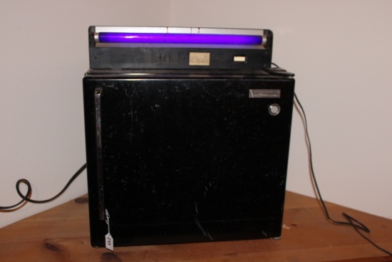 Old Sears Cold Spot minifridge and black light.