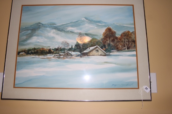 Boyce Kendrick Winter Scene Moutnain