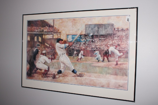 Babe Ruth Lithograph by Paul Birling.
