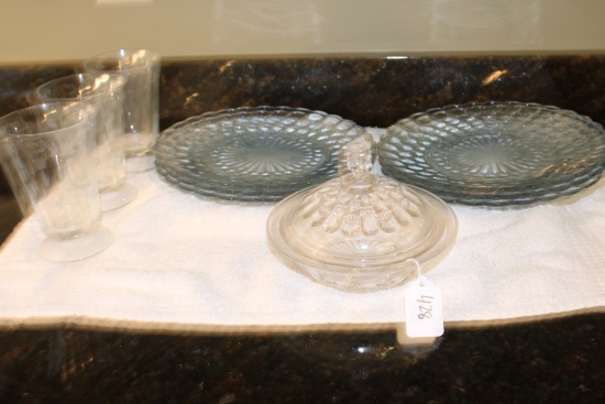 Plates with Lead Cystal Items