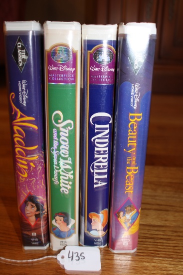 4 Disney VHS Classics