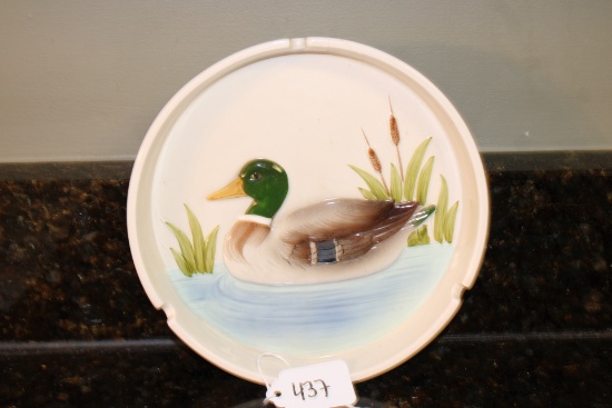 1982 Otagiri Mallard Duck Ceramic Ashtray