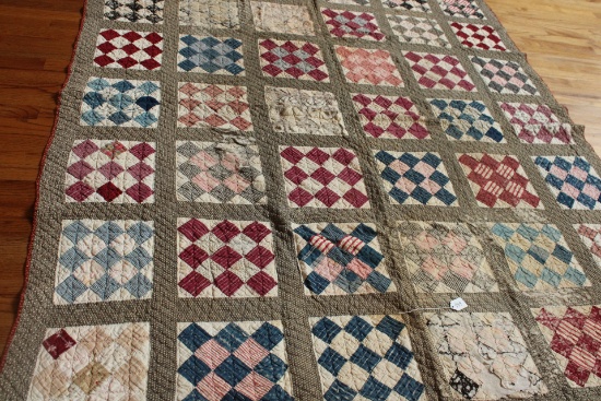 Antique Handstiched Patchwork Quilt