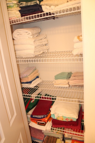 Towel and linens lot.