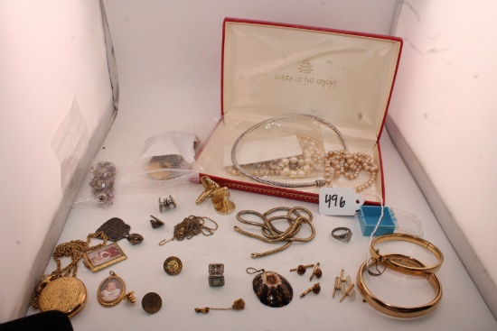 Large lot of plated and gold filled jewelry