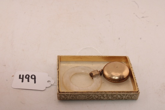 Vintage Baby Rattler and Mother of Pearl Ring