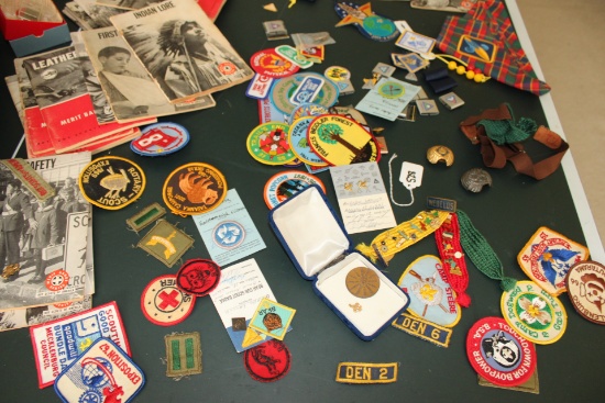 Boy Scout Patches, Pins and books