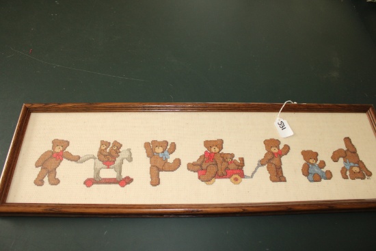 Bear Needle Point Picture