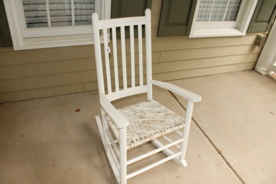 White Rocking Chair