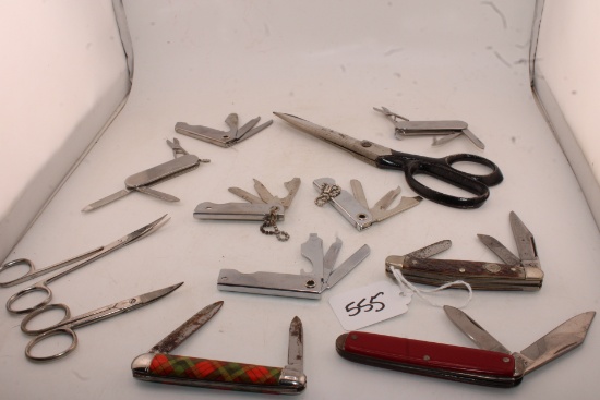 Pocket Knives, Trimmers and scissors.