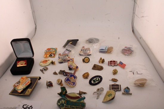 Large collection of push pins.