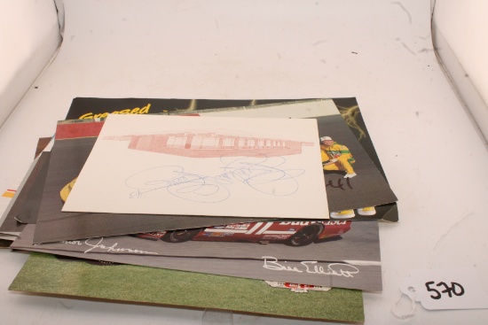 Nascar Autographs and pictures and post cards.