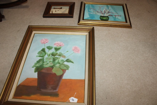 Three Original Paintings by Ted Lawing
