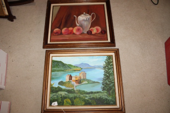 Two Original Oil Paintings by Ted Lawing