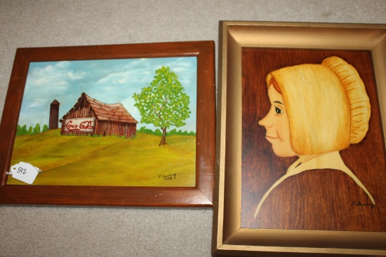 Oil on Wood Lithographs