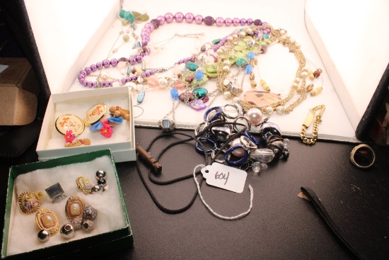 Large lot of costume jewelry