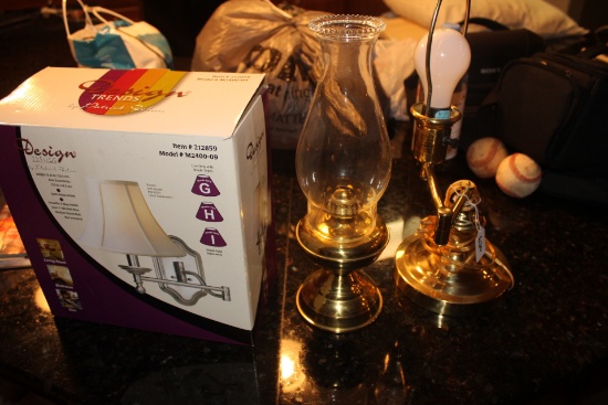 Brass Candle and lamps
