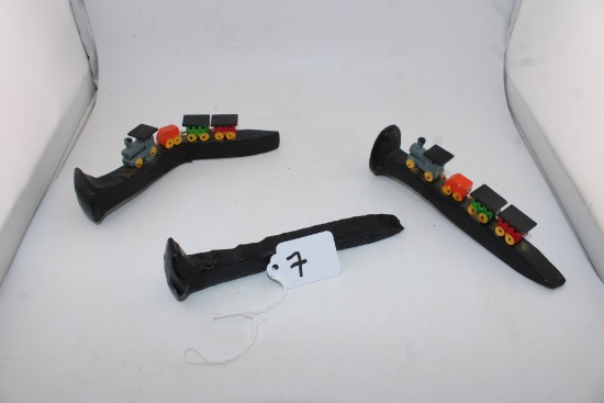 Vintage Cast Iron Rail Spikes