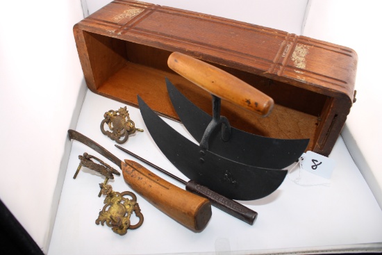 Antique Drawer with Extra Handles with Antique Tools