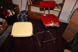 Vintage stool and chair.