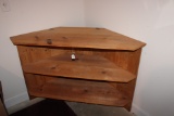 Wood corner shelf