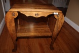 Wood magazine accent table