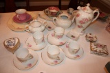 Antique German Carl Tielsh China and assorted China from Japan.