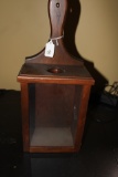 Vintage Wall Display with Glass Front