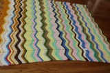 Handmade Crochet Blanket, Multi color