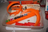 Hotwheels track and cars.