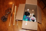 Baseball Bats, gloves and balls
