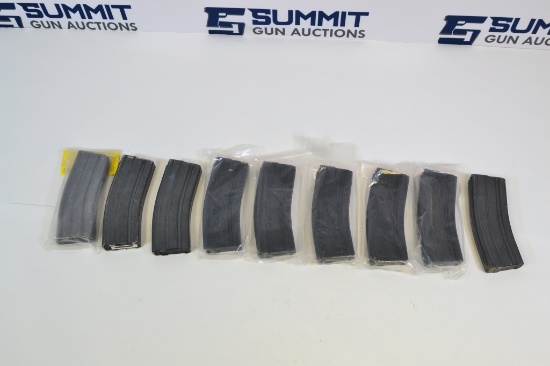 A lot of (10) Misc AR-15 magazines .223/5.56mm