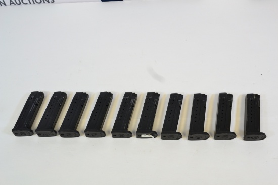 A Lot of (10) S&W M&P 9 Magazines 9mm