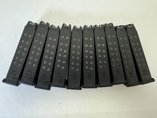 A Lot of (10) Glock 22 Magazines .40 S&W