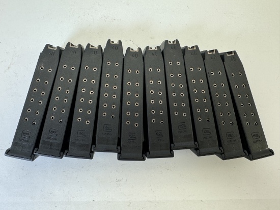 A Lot of (10) Glock 22 Magazines .40 S&W