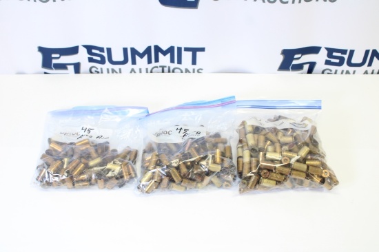 Shell Casings Various Manufacturers .45 Rimmed