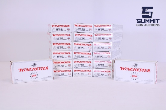 Winchester 125gr FMJ .357 Sig- 1000 rds