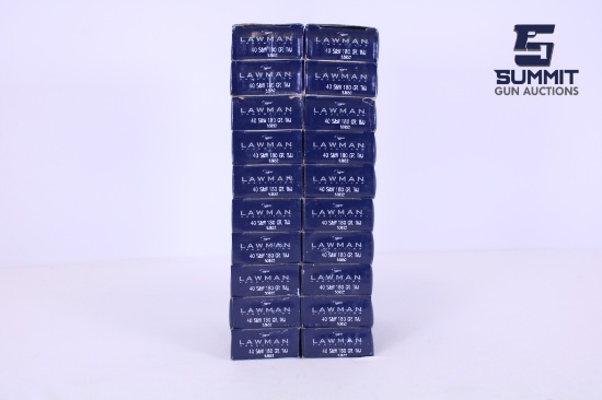 Speer Lawman Ammo 180gr TMJ .40 S&W - 1000 rds