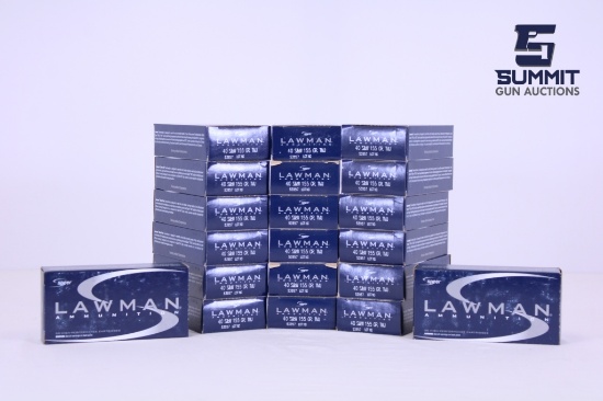 Speer Lawman Ammo 180gr TMJ .40 S&W - 1000 rds