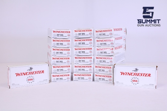 Winchester 125gr FMJ .357 Sig - 1000rds