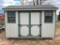 NEW AMISH BUILT 12X8 SHED WITH BARN DOORS. 2 WINDOWS.