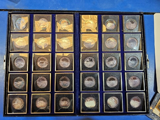 National Riflemen's Coin Collection Solid Fine Silver Proof Condition 30 coins