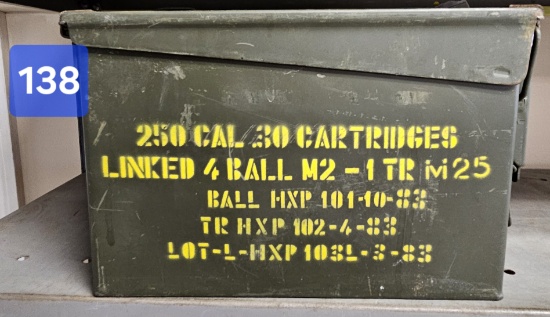 Vintage Metal Cannister of 250 cartridges (not linked)