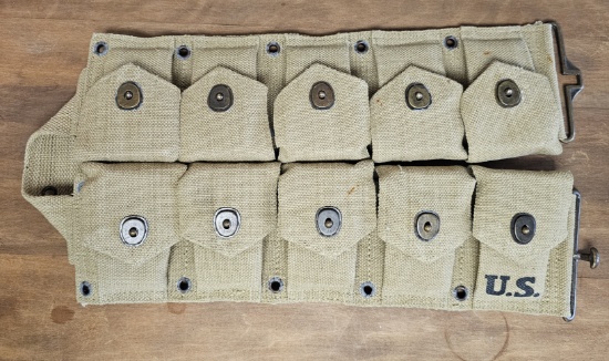 M1 Garand US issued 1942 Cartridge Belt JT&L