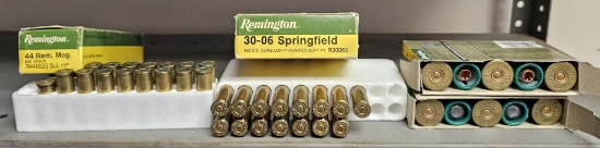 Remington 44Rem, 30-06 & 12ga Lot of 4 Boxes