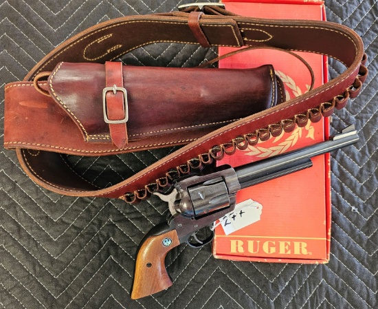 Ruger Blackhawk Revolver with Holster .30 cal