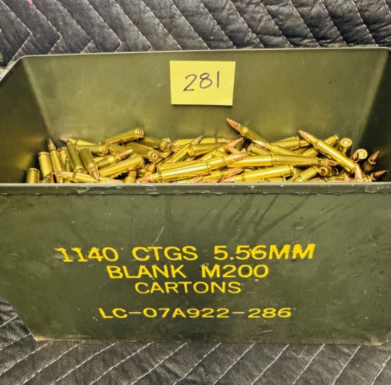 800 rounds of 223 ammo and cannister