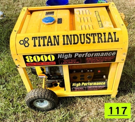 Tital Industrial 8000 watt generator