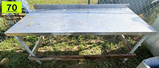 6ft stainless steel table
