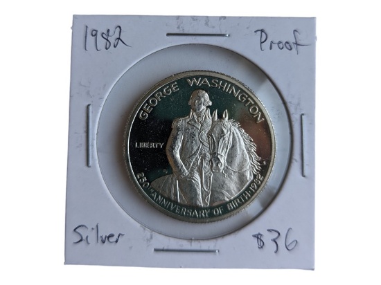 1982 Washington Proof Half Dollar- 90% Silver